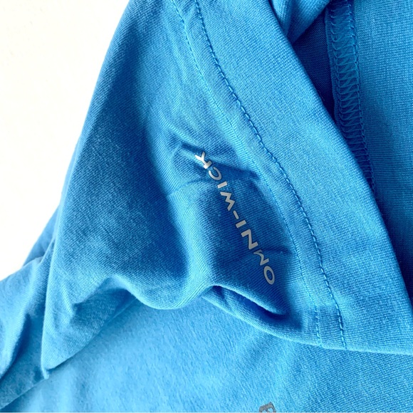 Columbia Logo Athletic T-shirt Blue Sz Large - Picture 5 of 7